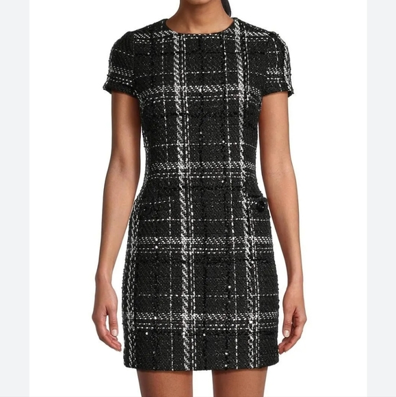 TOCCIN Annie Plaid Tweed Mini Dress NWT - Picture 6 of 14